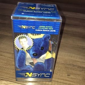 New NSync Limited Edition Collectible Bear JC